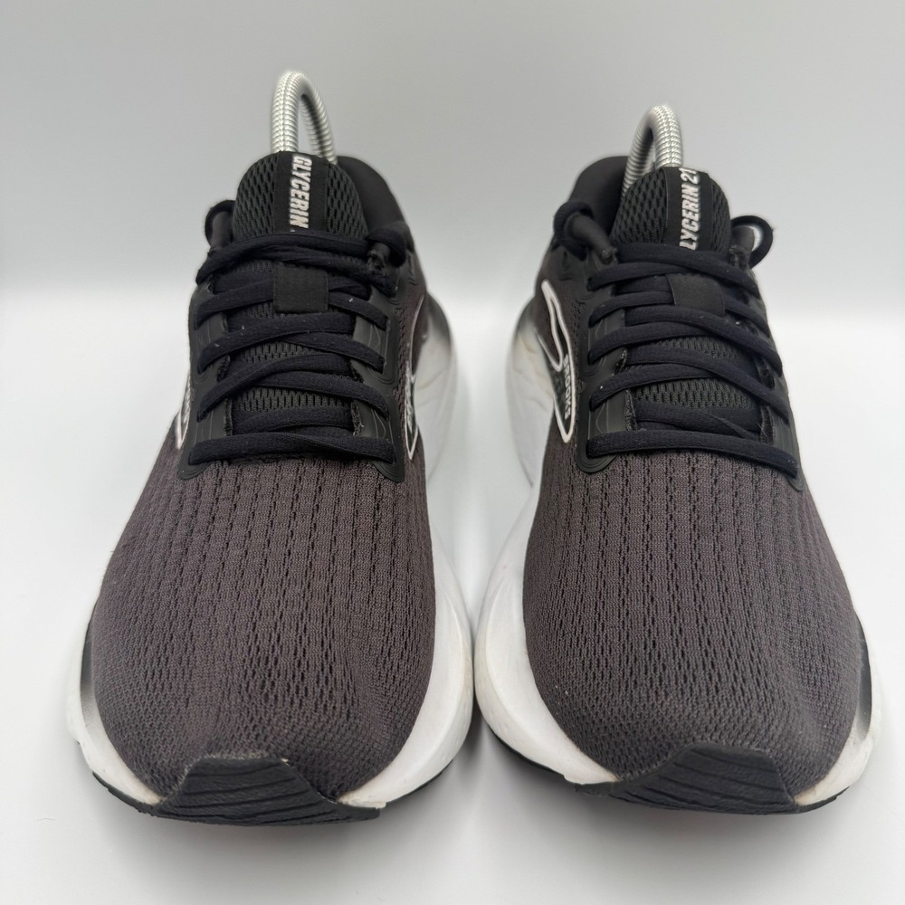 Brooks Glycerin 21 Black‎ White Running Shoes Women's Size 8.5 Athletic Sneakers - Picture 7 of 10